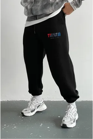 Dewberry 84184 3 Thread Mens Sweatpants-BLACK-2