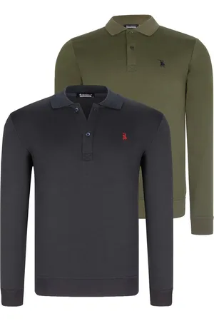 Dewberry DVOJITÁ SADA V4007 PÁNSKÁ MIKINA - TMAVĚ MODRÁ - KHAKI