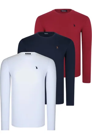 Dewberry TRIPLE SET T8588 ROUND NECK MEN