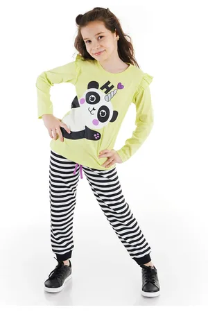Denokids Hello Pandacorn Girls T-shirt Pants Suit