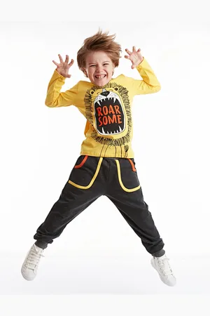Denokids Sada trička a kalhot pro chlapce s motivem řvoucího lva