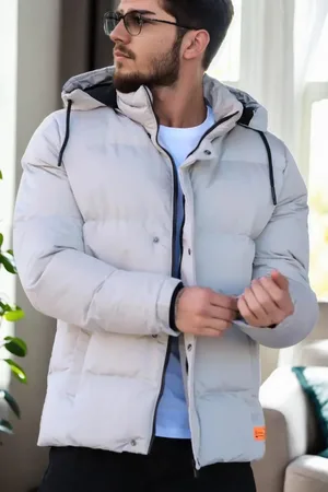 Dewberry 23453 Removable Hood Faux Fur Lined Slim fit Jacket-STONE