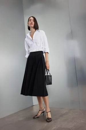 DeFacto DFC - Pleated High Waist Maxi Skirt