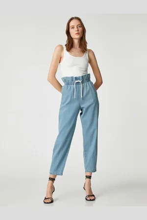 Koton Elastic Waist Jeans Volný střih - Baggy Jean