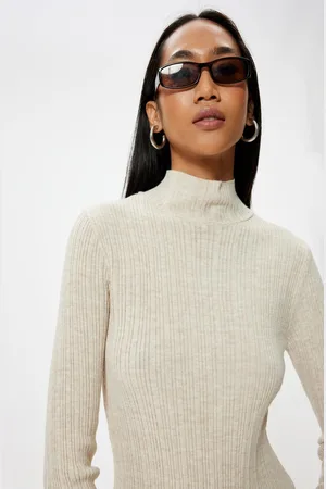 Koton Basic Knitwear Turtleneck Sweater Long Sleeve Textured