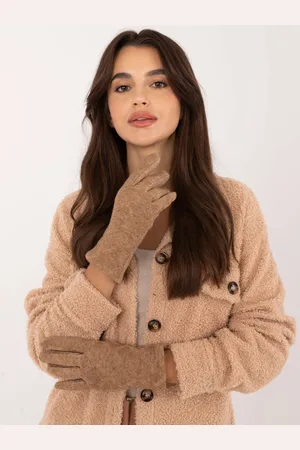 Wool Fashion Italia Gloves-AT-RK-23901.22-camel