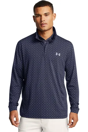 Under Armour UA Playoff Printed 1/4 Zip-BLU