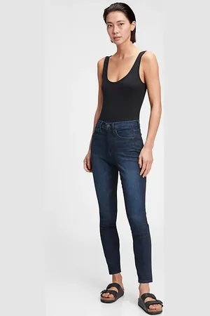 GAP Džíny high rise skinny jeans with secret smoothing pockets with W - Dámské