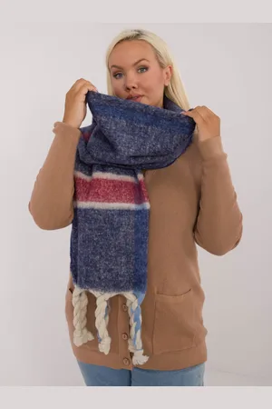 Wool Fashion Italia Scarf-AT-SZ-2315.33-navy blue
