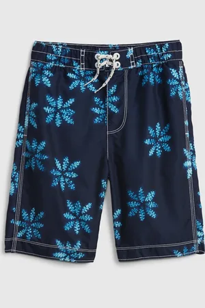 GAP Dětské plavky recycled print board shorts - Kluci