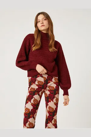 Koton Balloon Sleeve Crop Rolák Svetr
