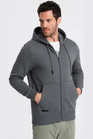 Ombre Clothing Unzipped cotton men