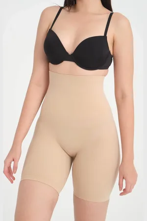 Dewberry 74153 Body-Sliming Corset Shorts-SKIN COLOR