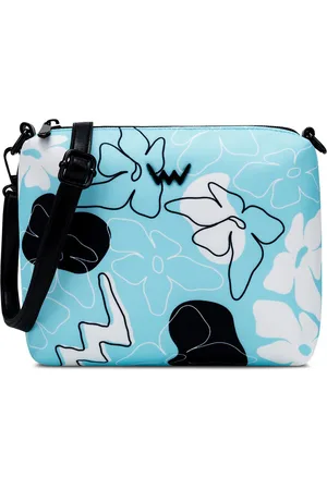 Vuch Kabelka Nuria Flowers Line Blue