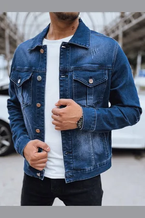 D-Street Kurtka męska jeansowa niebieska