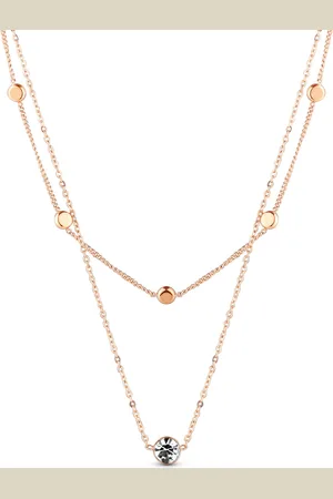 Vuch Náhrdlník Elista Rose Gold
