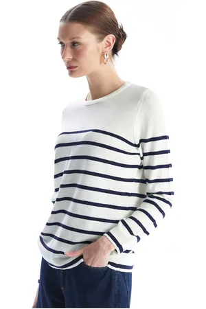 LC Waikiki Crew Neck Striped Long Sleeve Women