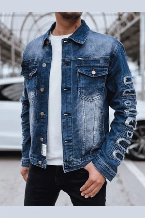 D-Street Kurtka męska jeansowa niebieska