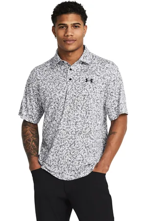 Under Armour UA Playoff 3.0 Printed Polo-WHT