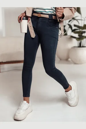 D-Street Spodnie damskie STYLELIFT skinny jeans niebieskie