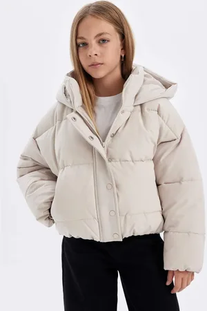 DeFacto Girl Water Repellent Hooded Puffer Jacket