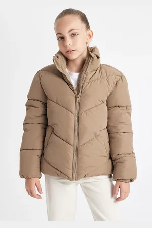 DeFacto Girls Water Repellent Fleece Lined Puffer Jacket