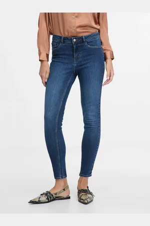 ORSAY Tmavě modré dámské skinny fit džíny - Dámské