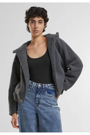 Urban classics Dámská krátká mikina Sherpa