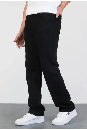 Dewberry 52334 Baggy Fit Relaxed Cut Hlt Loose Mens Jeans-BLACK