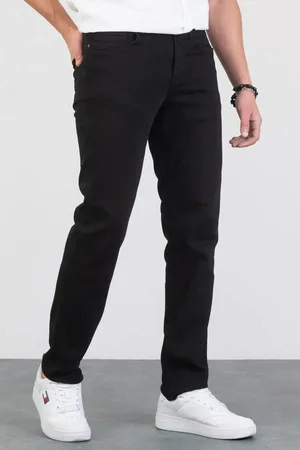 Dewberry 23648 Regular Fit Stretchy Hlt Denim Mens Jeans-BLACK