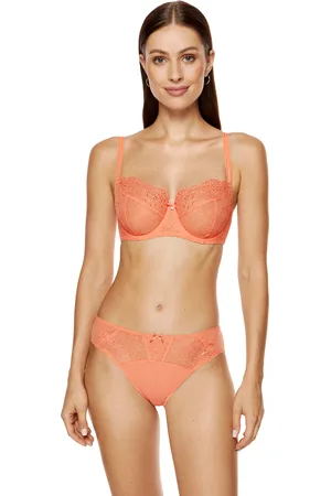 Gorteks Pamela embroidered soft bra peac