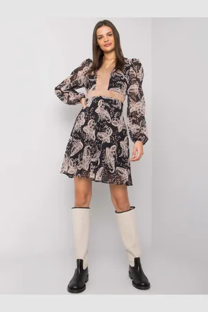 Factory Price Dress-LC-SK-22K-3035.03P-black-beige
