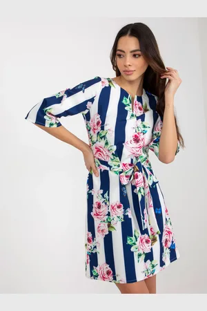 LAKERTA Dress-LK-SK-507506.84P-white-navy blue