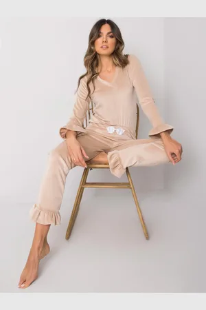 RUE PARIS Pyjamas-RV-PI-7394.23X-beige
