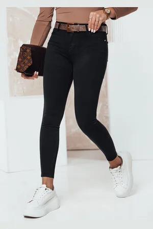 D-Street Spodnie damskie DENIMMEGA jeansowe czarne