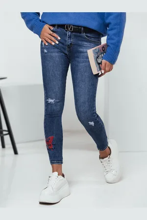 D-Street Spodnie damskie BUTTEROTO skinny jeansowe