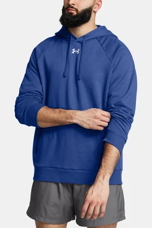 Under Armour Pánská mikina UA Rival Fleece Hoodie-BLU - Pánské