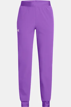Under Armour Dívčí tepláky UA Rival Woven Jogger-PPL - Holky