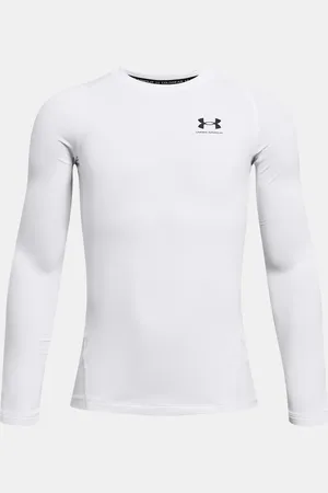 Under Armour Chlapecké tričko UA CG Armour LS-WHT - Kluci