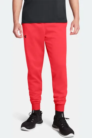 Under Armour Pánské tepláky UA Armour Fleece Joggers-RED - Pánské