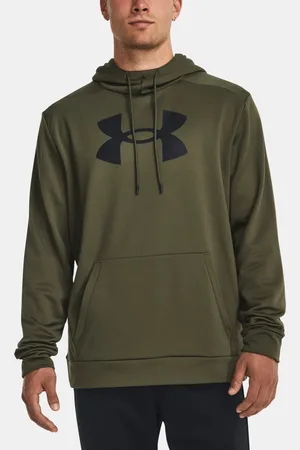 Under Armour Pánská mikina UA Armour Fleece Big Logo HD-GRN - Pánské