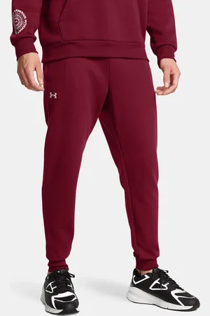Under Armour Pánské tepláky UA Rival Fleece Joggers-RED - Pánské