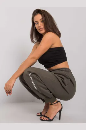 RELEVANCE Sweatpants-RV-DR-7237.81-dark khaki