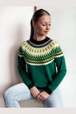 D-Street Sweter damski RUBY GLOW zielony