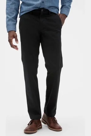 GAP Kalhoty essential khakis in straight fit with Flex - Pánské