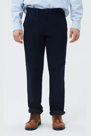 GAP Kalhoty essential khakis in straight fit with Flex - Pánské