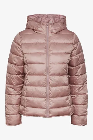 Pieces® Starorůžová dámská prošívaná bunda Birdie - Dámské