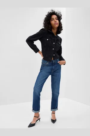 GAP Džíny mid rise universal slim boyfriend jeans - Dámské
