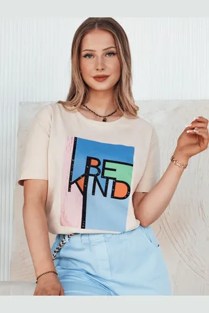 D-Street T-shirt damski KINDBE brzoskwiniowy
