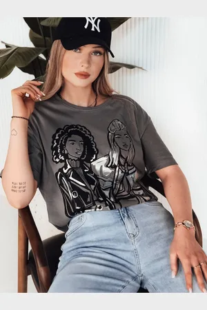 D-Street T-shirt damski COMIS ciemnoszary